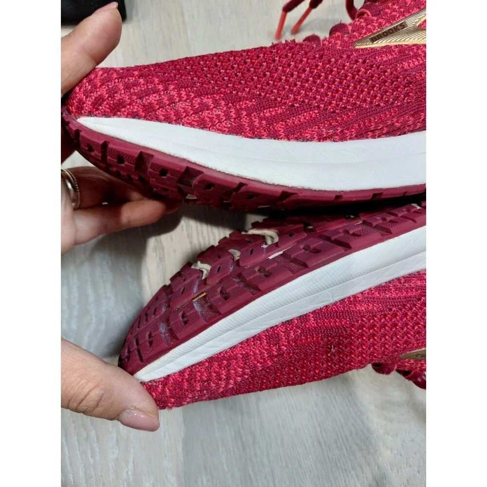 Size 10 - Brooks Revel 3 Red Teaberry Gold 120302-1B-694 Women's Sneakers